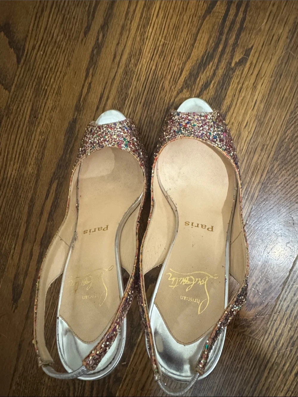 Christian Louboutin sparkling multicolor
